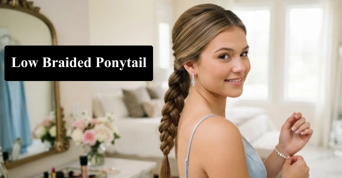 Low Braided Ponytail