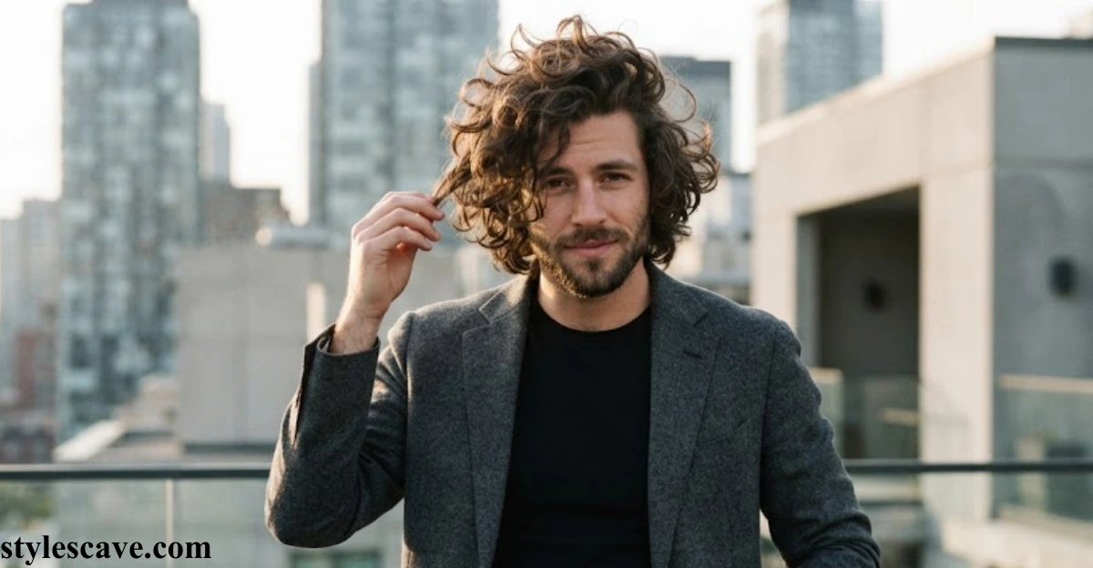 Messy, Layered Curly Hair  