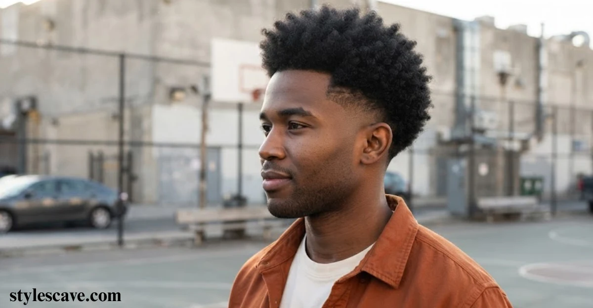 Mid Fade Afro
