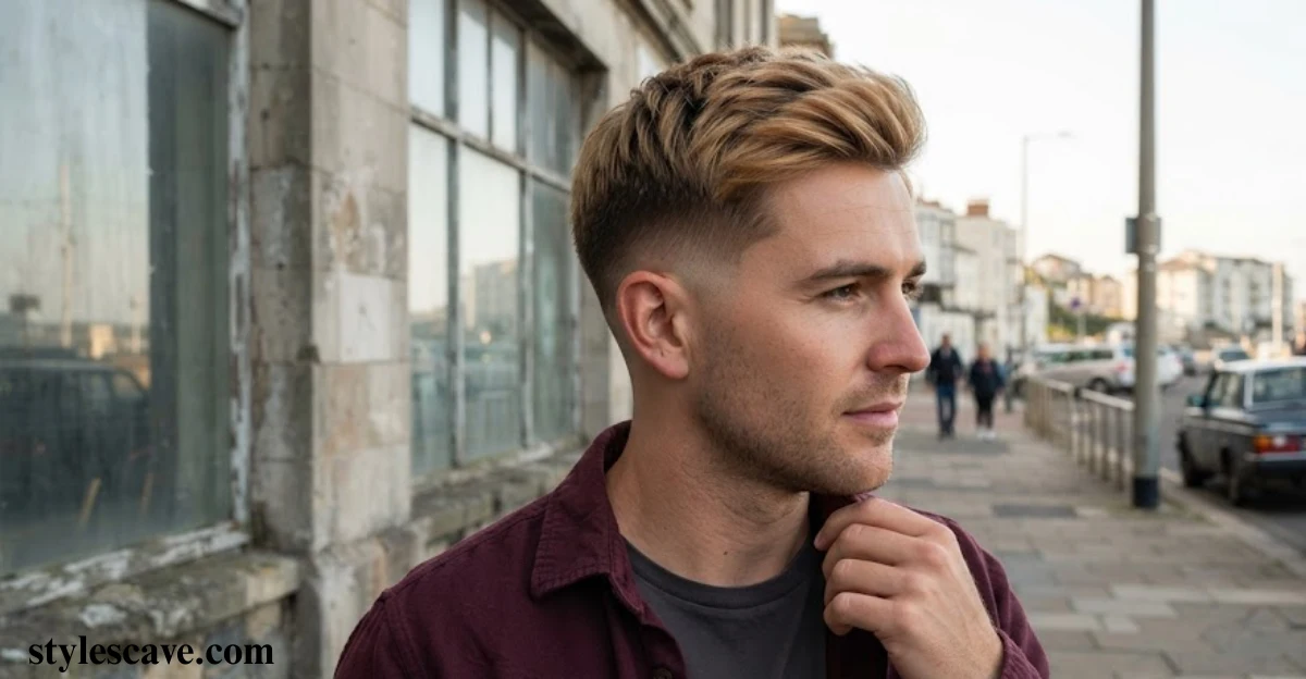Mid Fade Blonde Hair