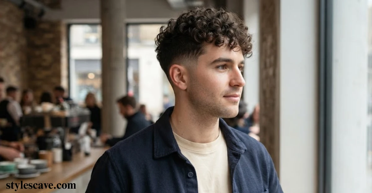 Mid Fade Curly Hair