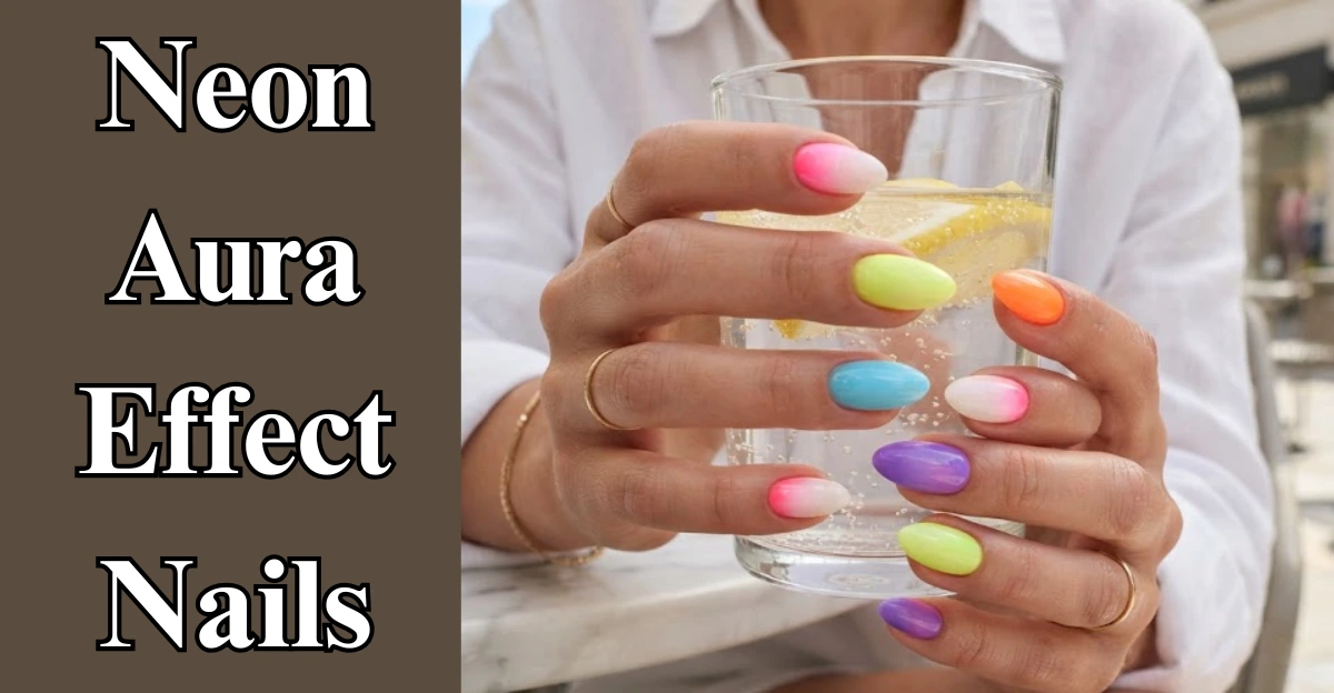 Neon Aura Effect Nails