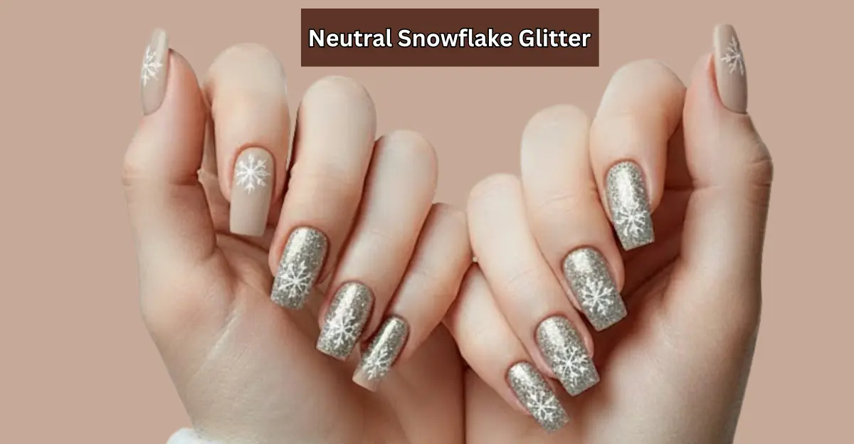Neutral Snowflake Glitter