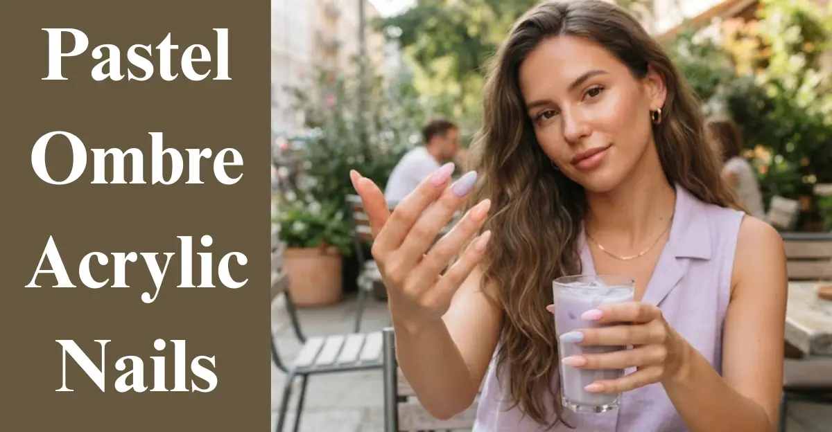 Pastel Ombre Acrylic Nails