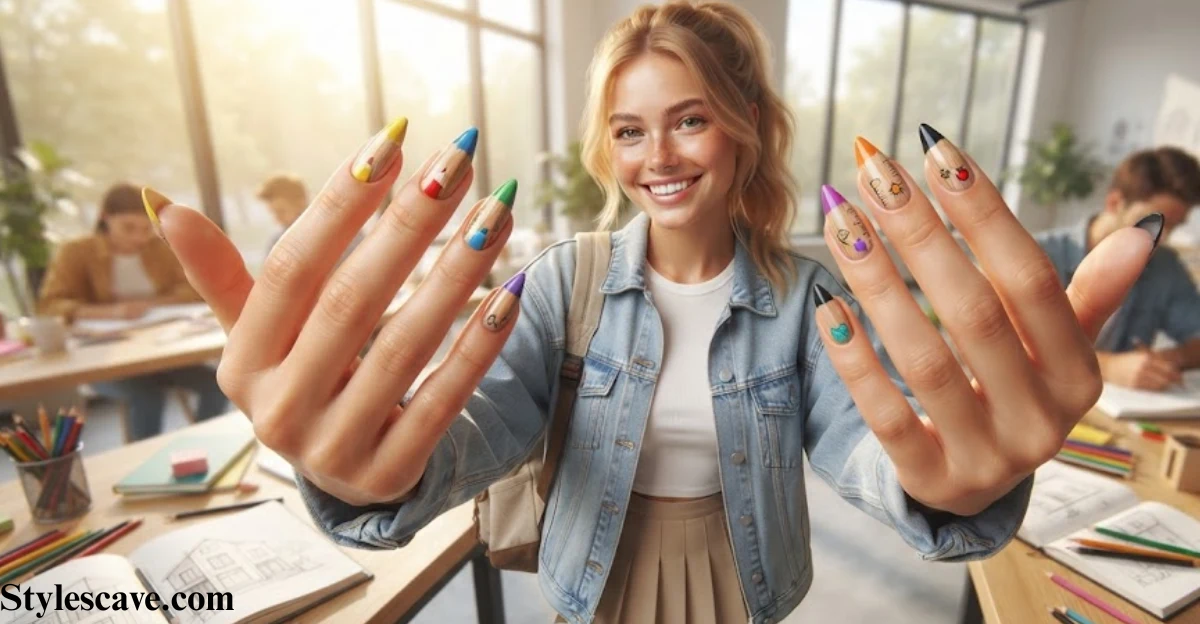 Pencil Tip Nails