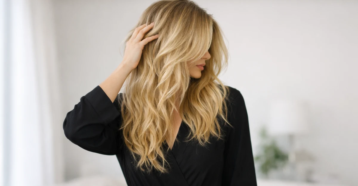 Sandy Blonde with Highlights