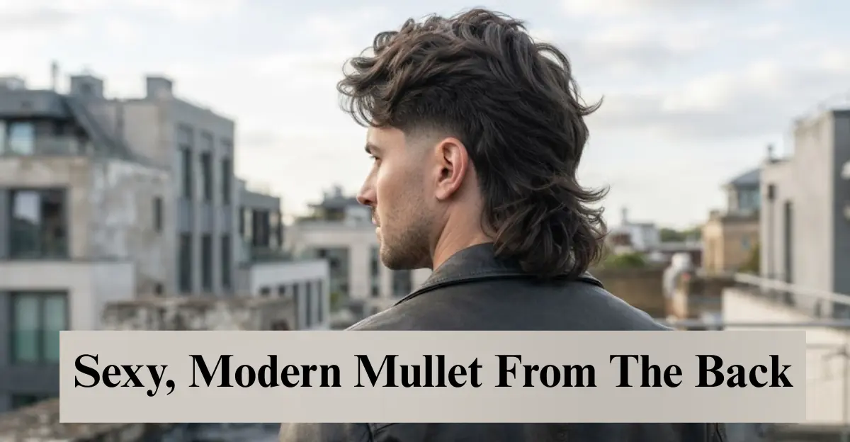 Sexy, Modern Mullet From The Back
