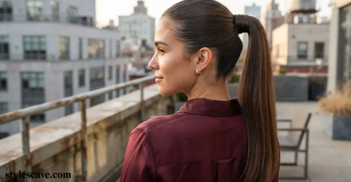 Sleek Wrapped High Ponytail