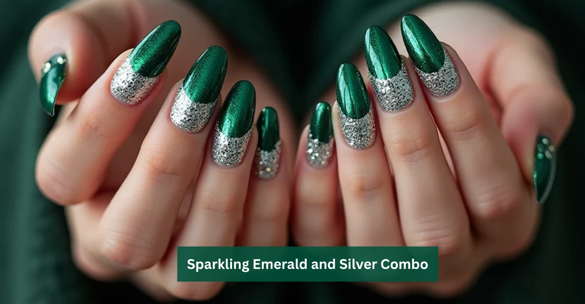 Sparkling Emerald and Silver Combo