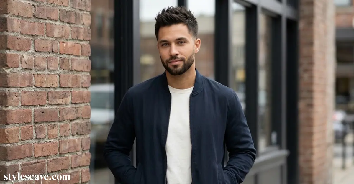 Spiky Brushed Forward Hairstyle