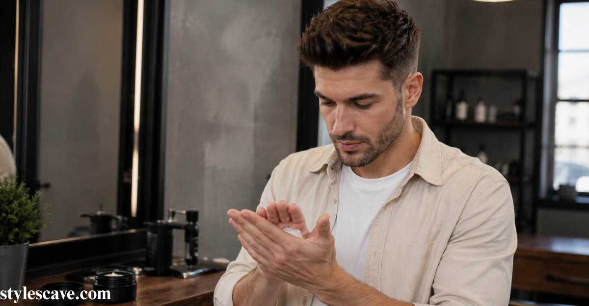 Step 2: Warm The Product Between Your Hands