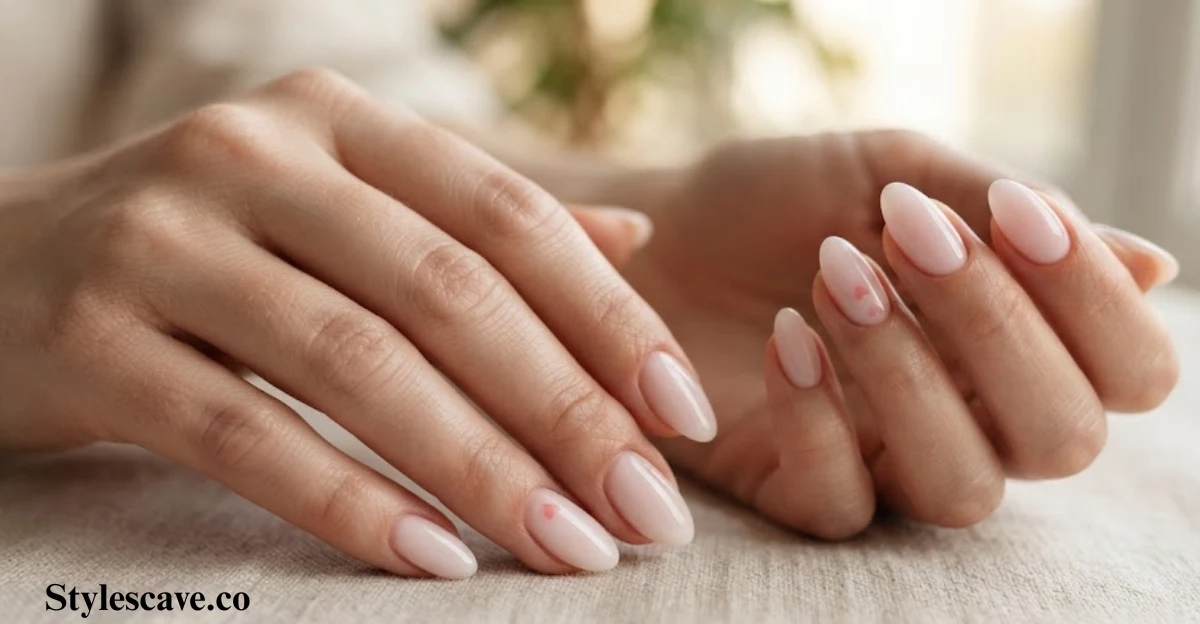 Subtle Heart Nails