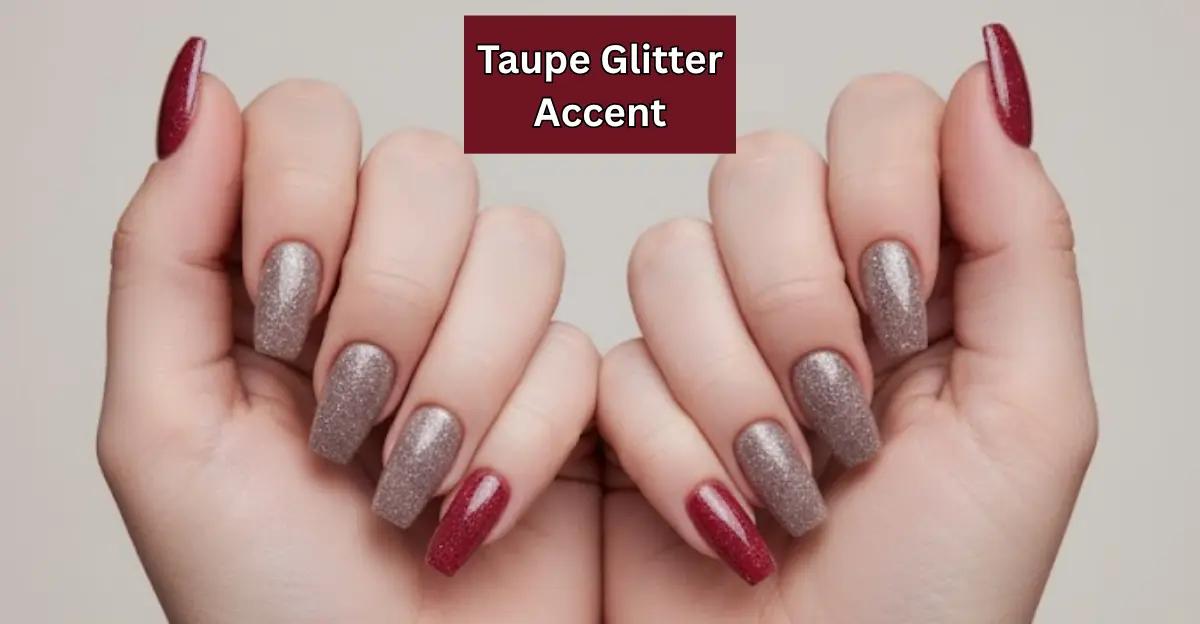 Taupe Glitter Accent