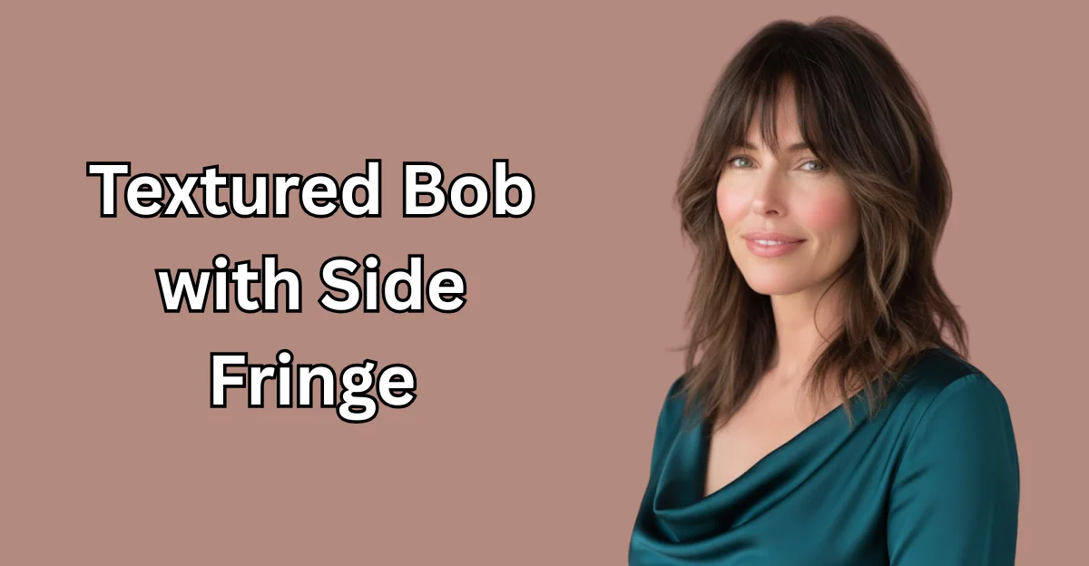 Textured Bob with Side Fringe