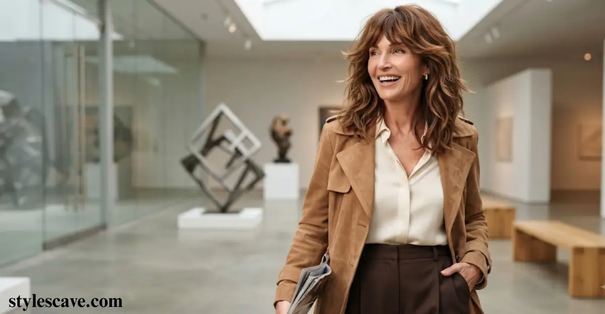 Tousled Layered Shag With Bangs