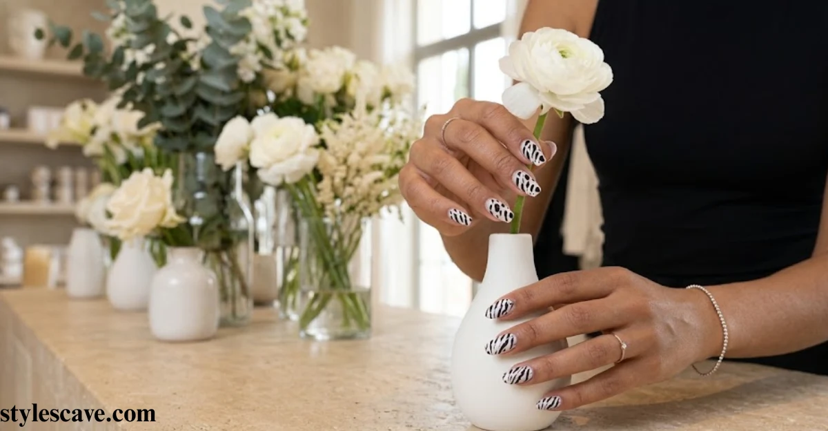 Trendy Cow Print Nails