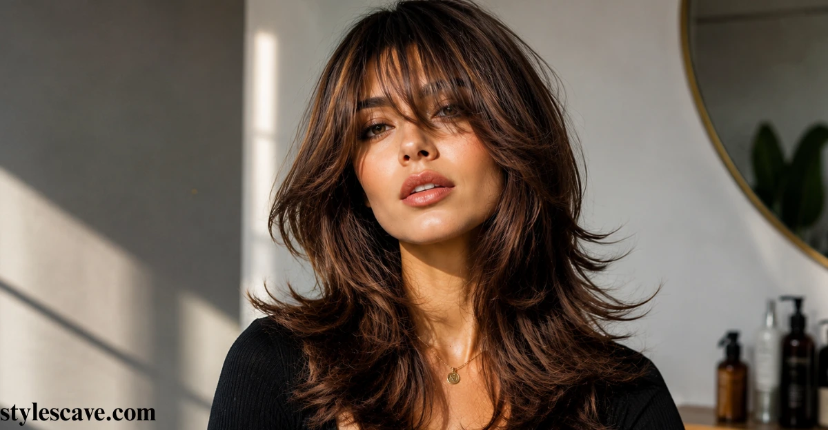 Trendy Medium Layered Haircuts With Bangs to Try in 2026