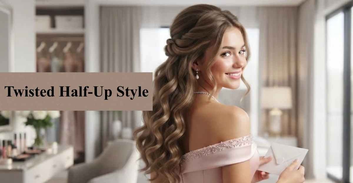 Twisted Half-Up Style