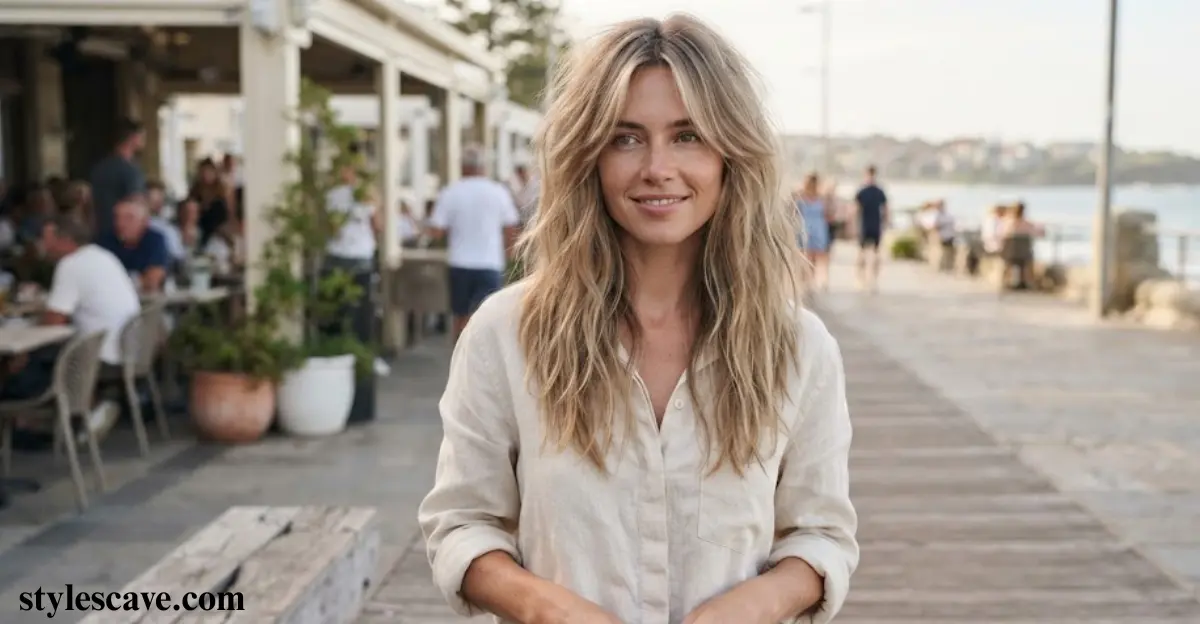 Beachy Blonde Textured Wolf Cut