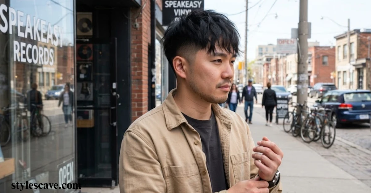 Mid Fade Messy Fringe