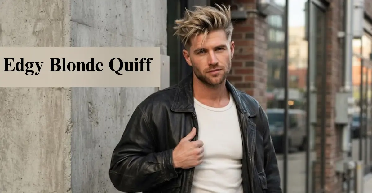 Edgy Blonde Quiff