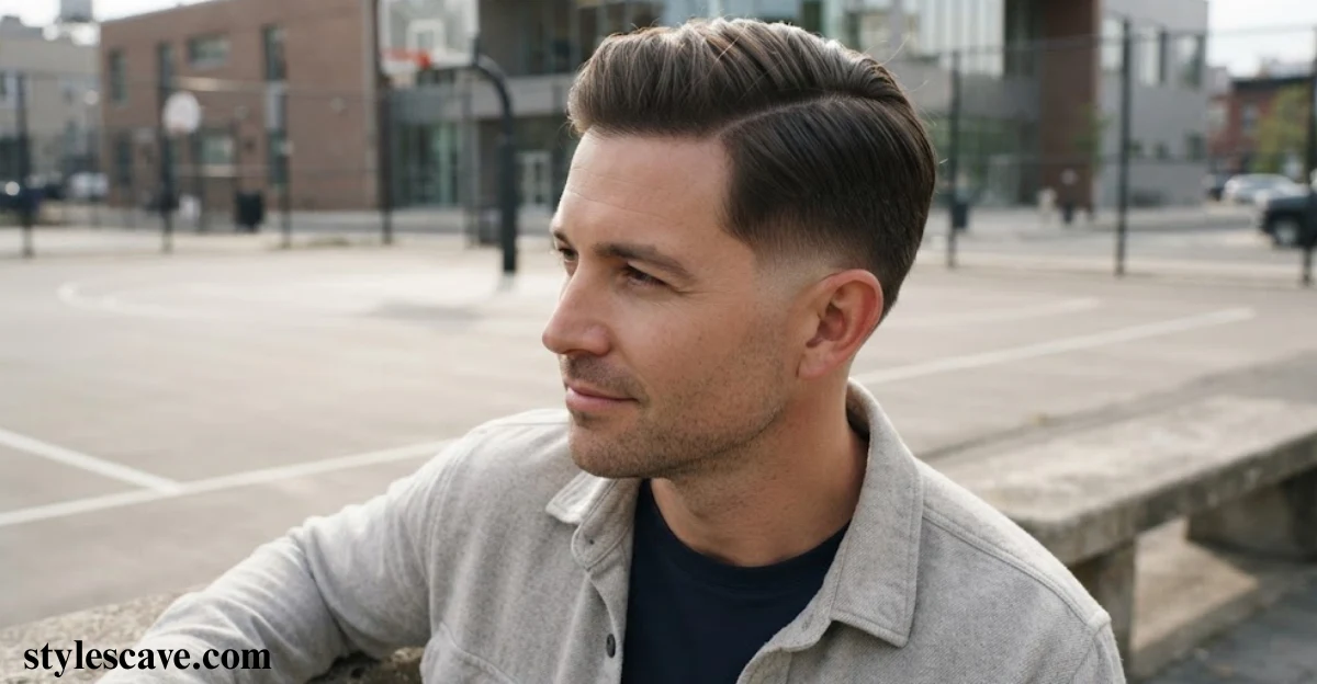 Drop Fade Comb Over