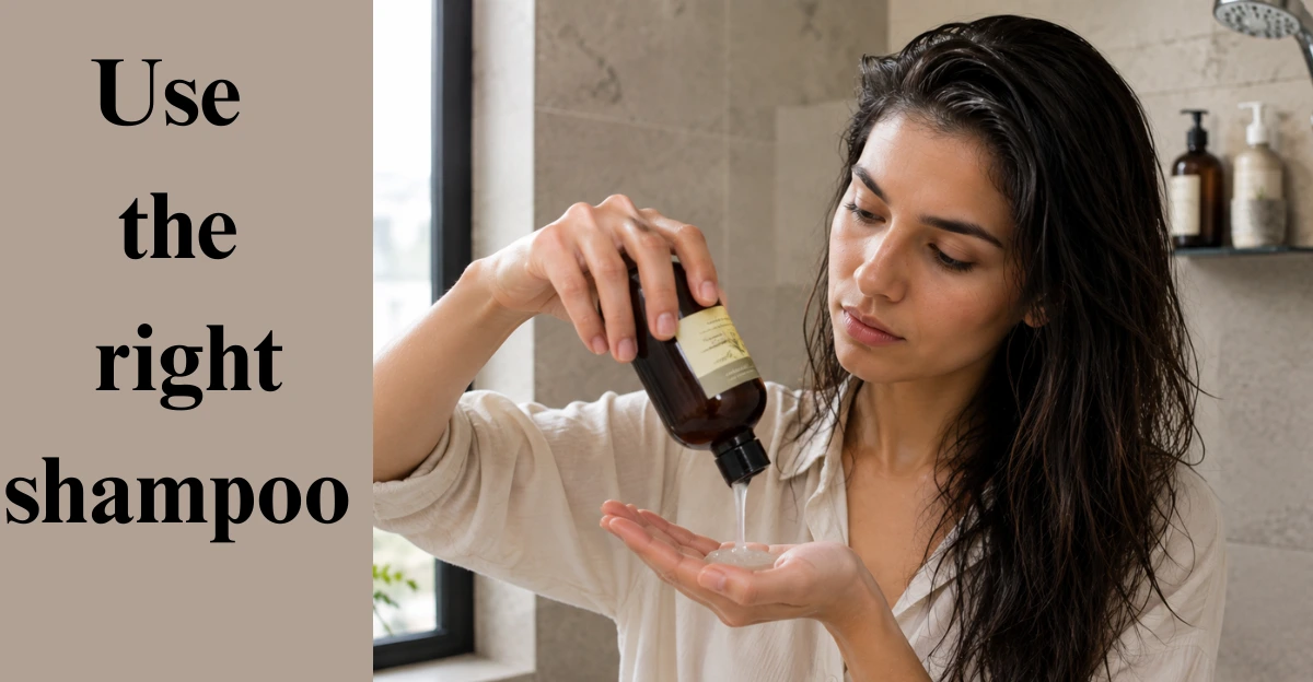 Use the right shampoo