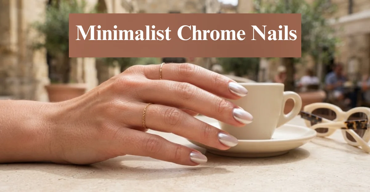 Minimalist Chrome Nails