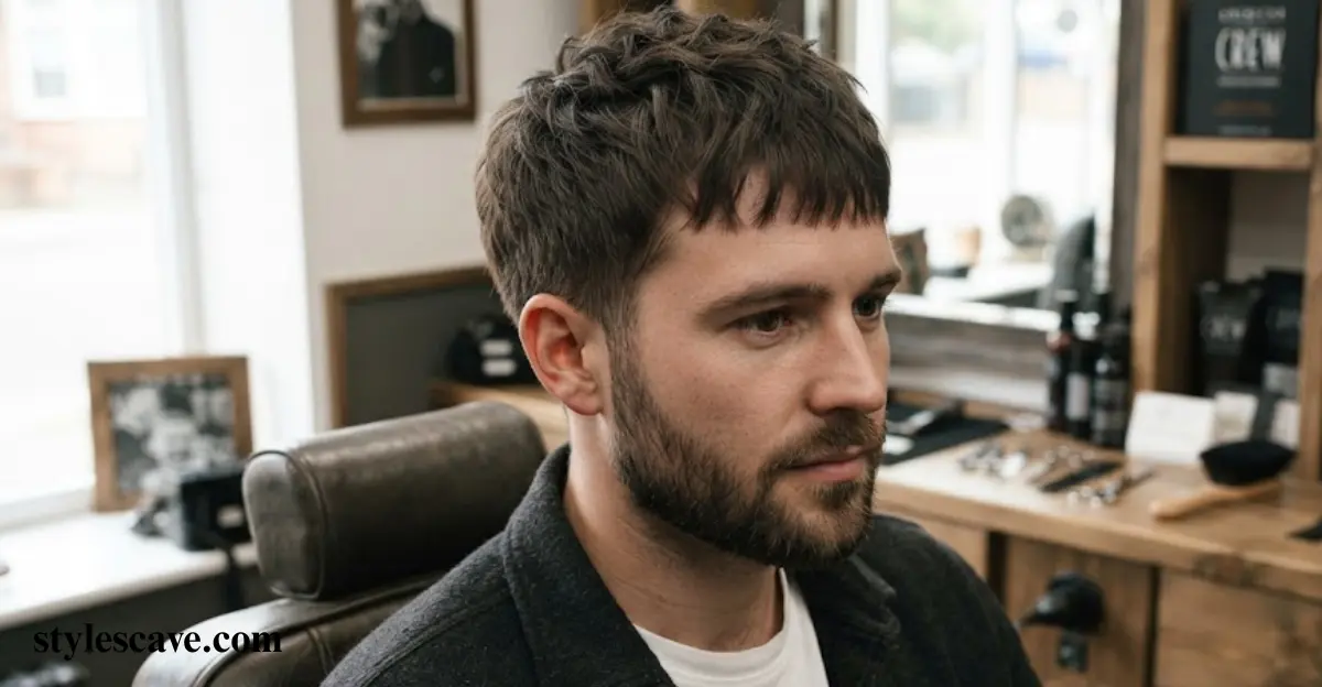 Short, Choppy Mod with Beard