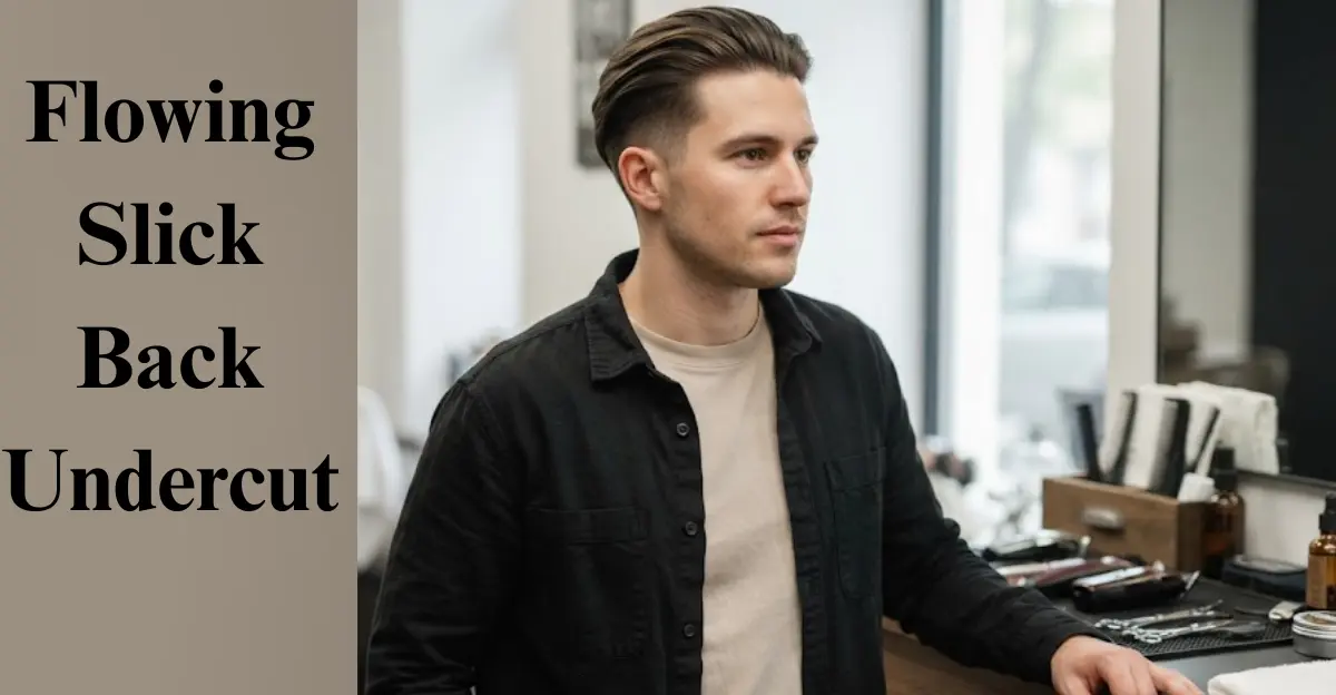 Flowing Slick Back Undercut